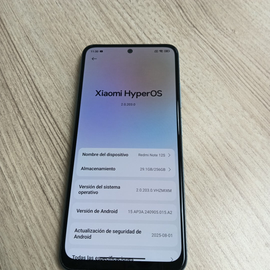 CELULAR XIAOMI REDMI NOTE 12S 2303ERA42L (2023) 256 GB 8 GB RAM (SEMINUEVO)