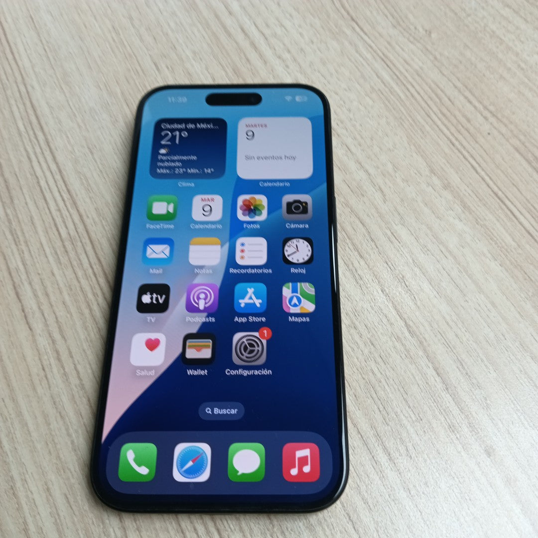 CELULAR APPLE IPHONE 15 PRO A3101 1 TB 8 GB RAM (SEMINUEVO)
