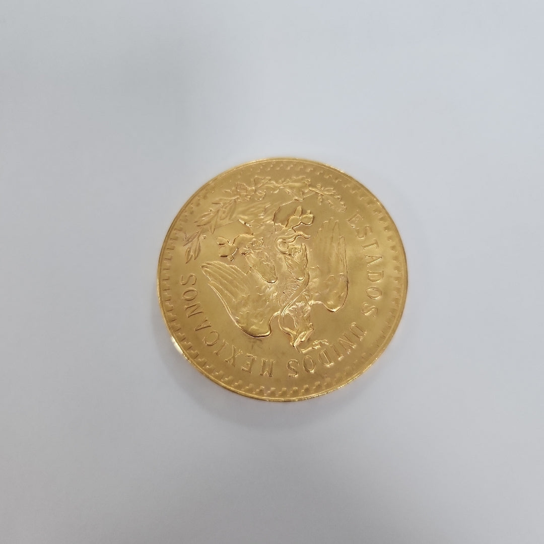 K1 41.6 GRMS - DESC. 0 GRAMOS - 21 K - AVALÚO 80496 * * IDENTIFICACIÓN MONEDA NOMINATIVA. * MONEDAS PESOS 50 PESOS. (SEMINUEVO)