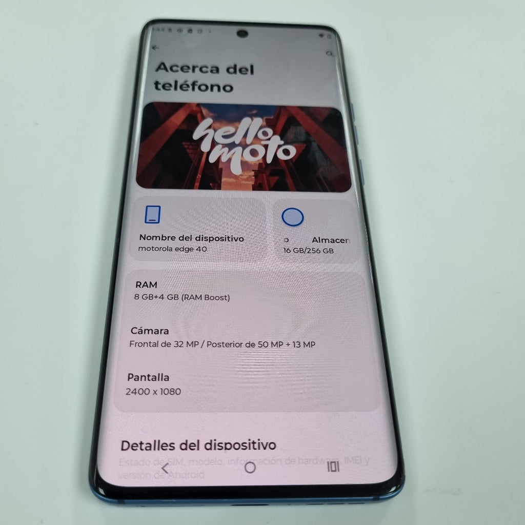 CELULAR MOTOROLA EDGE 40 XT2303-2 (2023) 256 GB 8 GB RAM (SEMINUEVO)