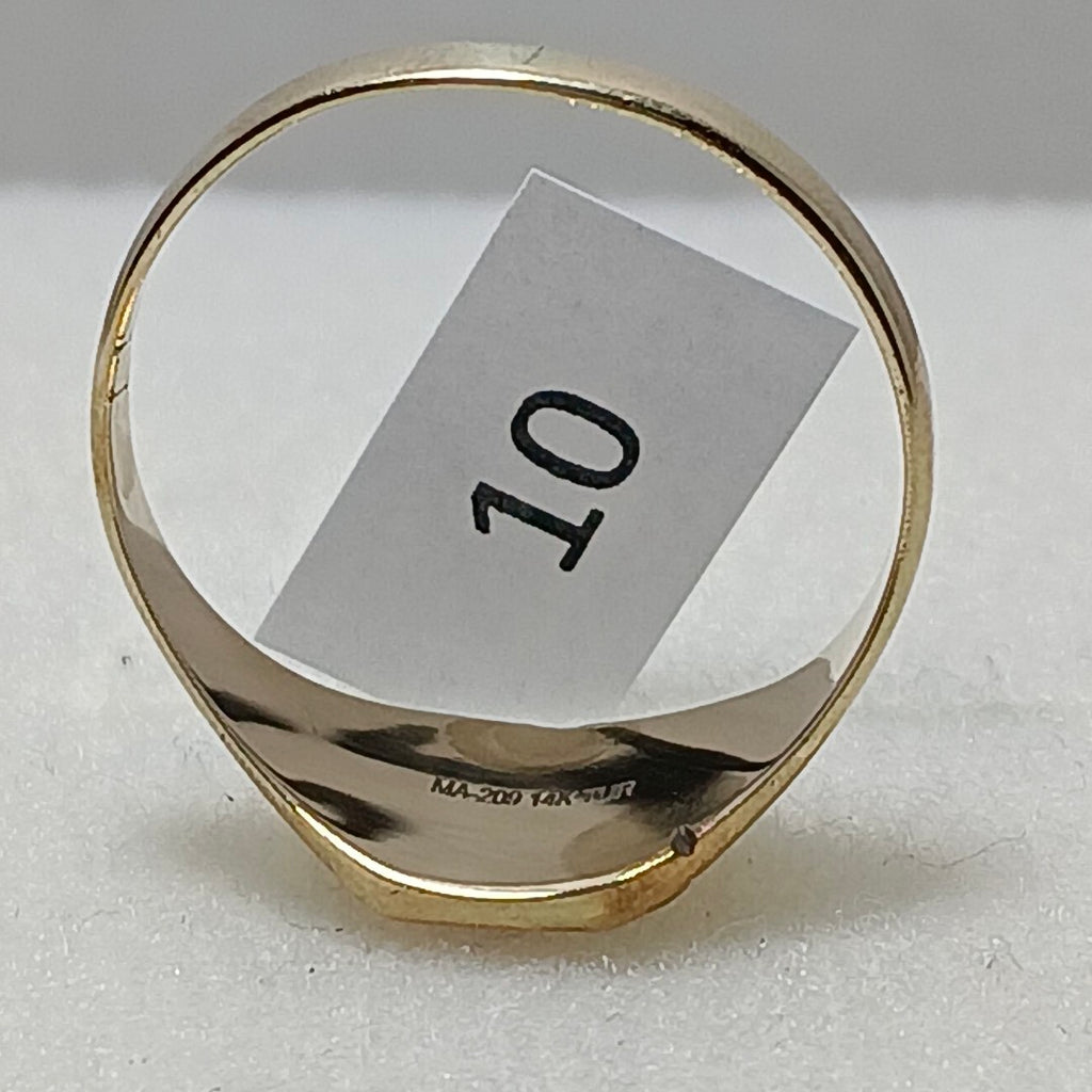 ANILLO ORO COMBINADO 14 K 2.7 GRMS (SEMINUEVO)