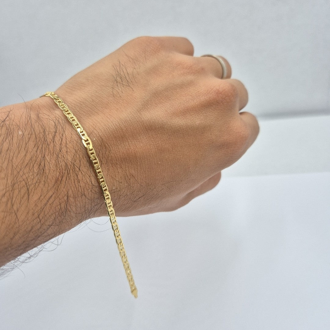 PULSERAS CABALLERO GUCCHI ORO 14K 4.5 (NUEVO)