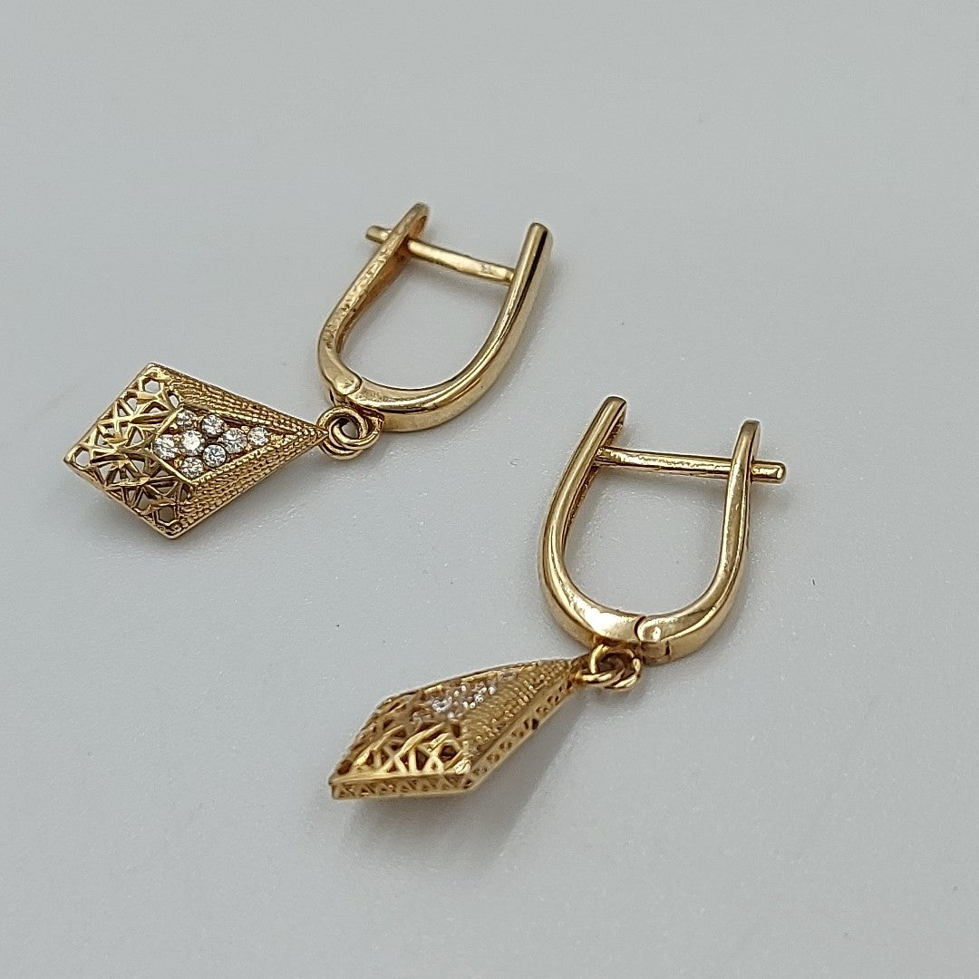 BROQUELES ORO 14K 2.9 (NUEVO)
