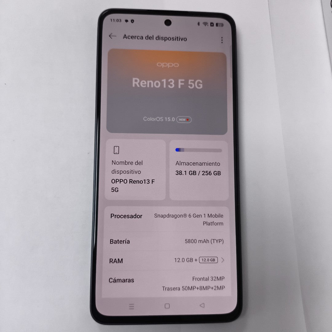 CELULAR OPPO  RENO 13F 5G CPH2699 (2025) 256 GB 12 GB RAM (SEMINUEVO)