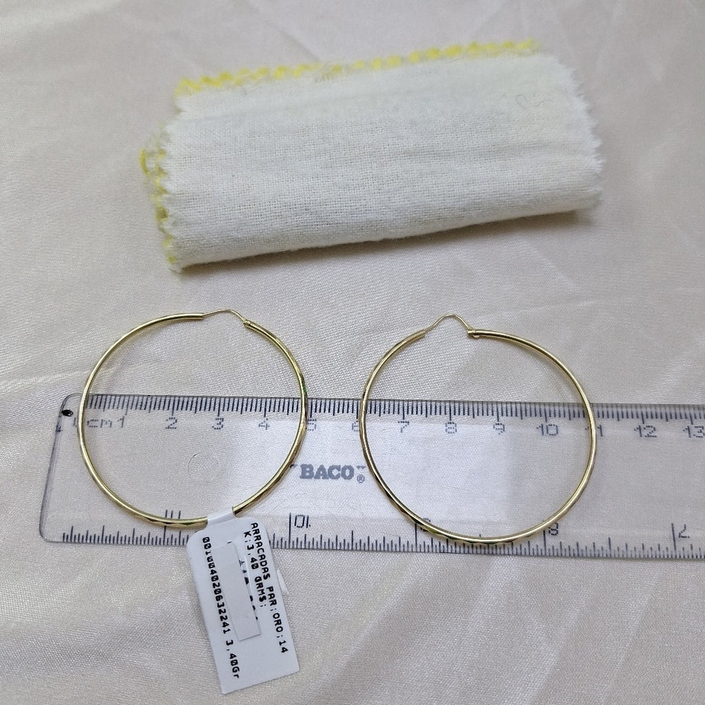 ARRACADAS PAR ORO 14 K 3,40 GRMS (SEMINUEVO)
