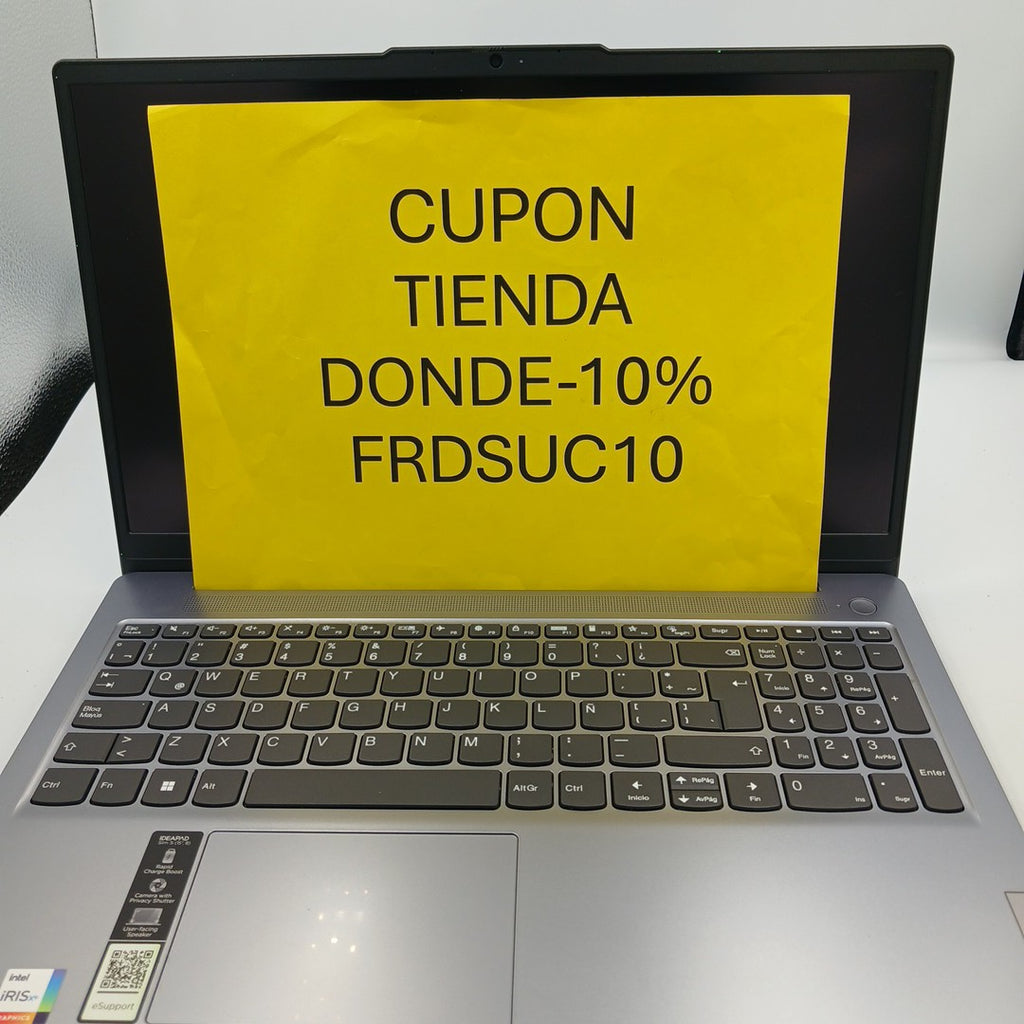 LAPTOP LENOVO IDEAPAD SLIM 3 15IRU8 (2023) 1 TB SSD 16 GB RAM (SEMINUEVO)