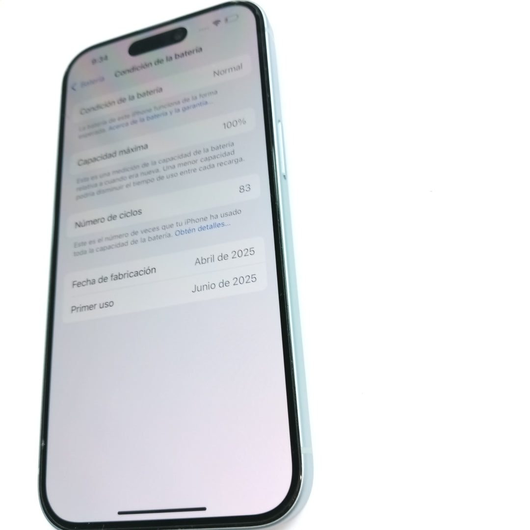 CELULAR APPLE IPHONE 15 A3089 (2023) 128 GB 6 GB RAM (SEMINUEVO)