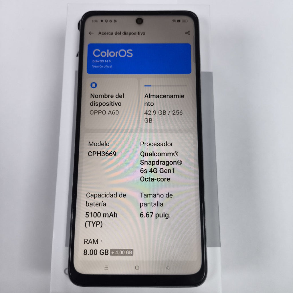 CELULAR OPPO  A60 CPH3669 256 GB 8 GB RAM (SEMINUEVO)