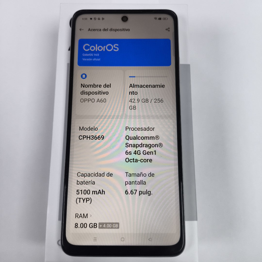 CELULAR OPPO  A60 CPH3669 256 GB 8 GB RAM (SEMINUEVO)