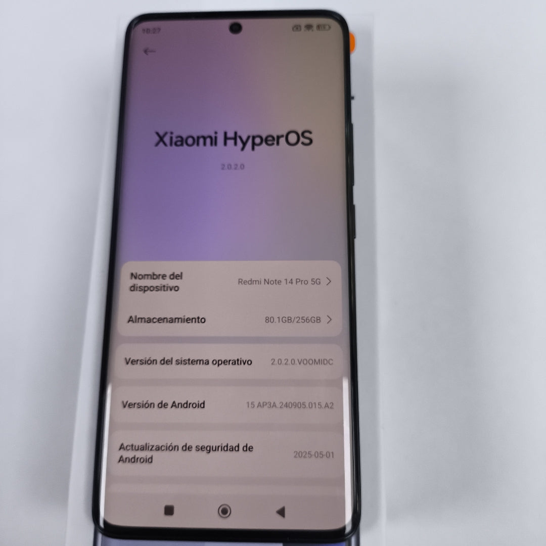CELULAR XIAOMI REDMI NOTE 14 PRO 5G 24090RA29G (2025) 256 GB 8 GB RAM (SEMINUEVO)