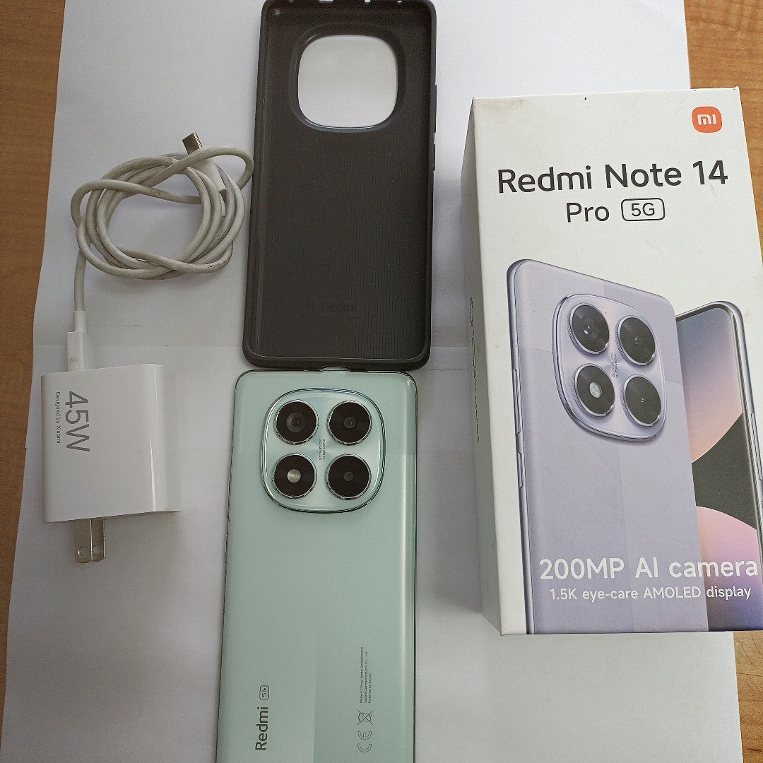CELULAR XIAOMI REDMI NOTE 14 PRO 5G 24090RA29G (2025) 256 GB 8 GB RAM (SEMINUEVO)