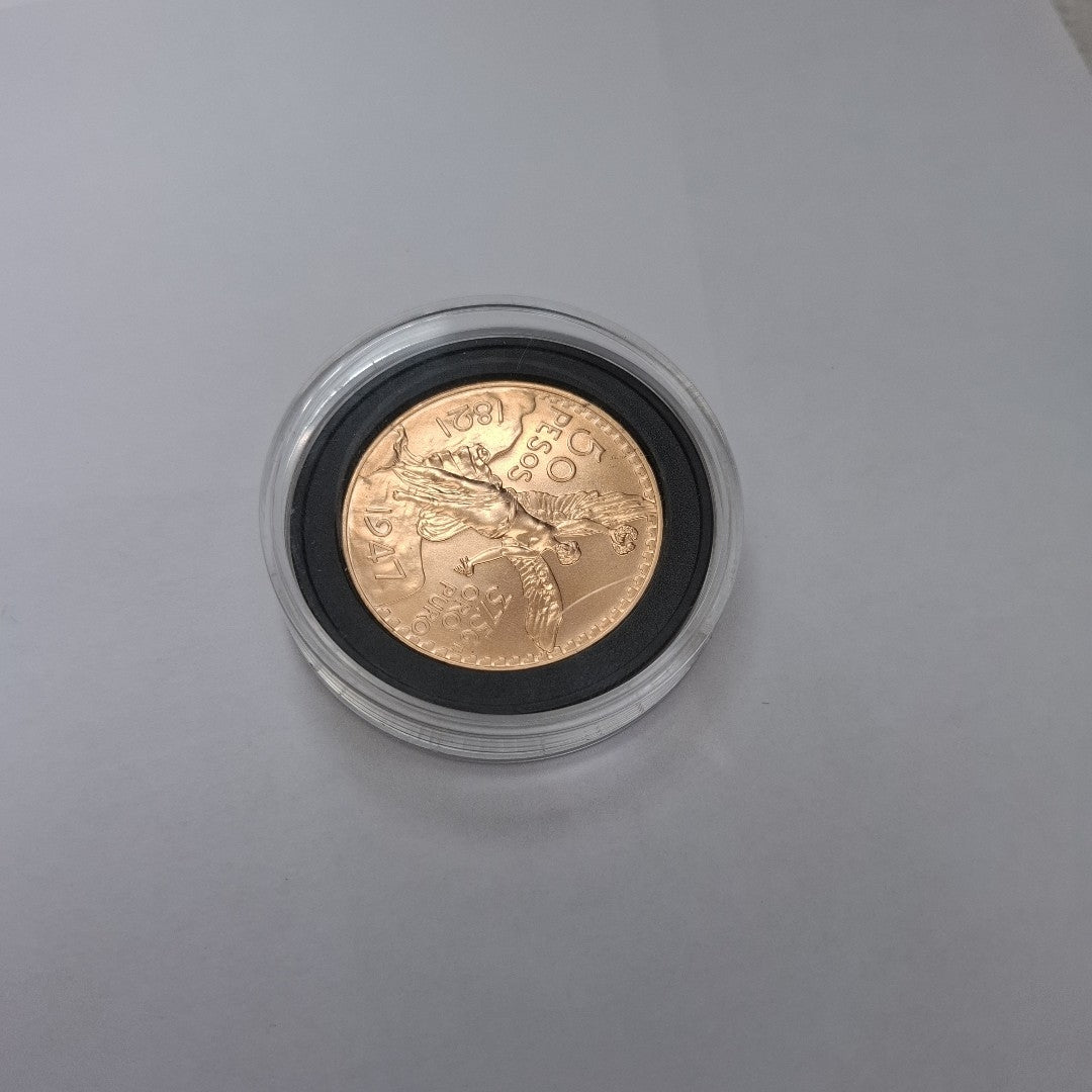 K1 41,60 GRMS - DTO. 0,00 GRMS - 21 K - AVALÚO 79534,21 * IDENTIFICACIÓN MONEDA NOMINATIVA * MONEDAS PESOS 50 PESOS (SEMINUEVO)
