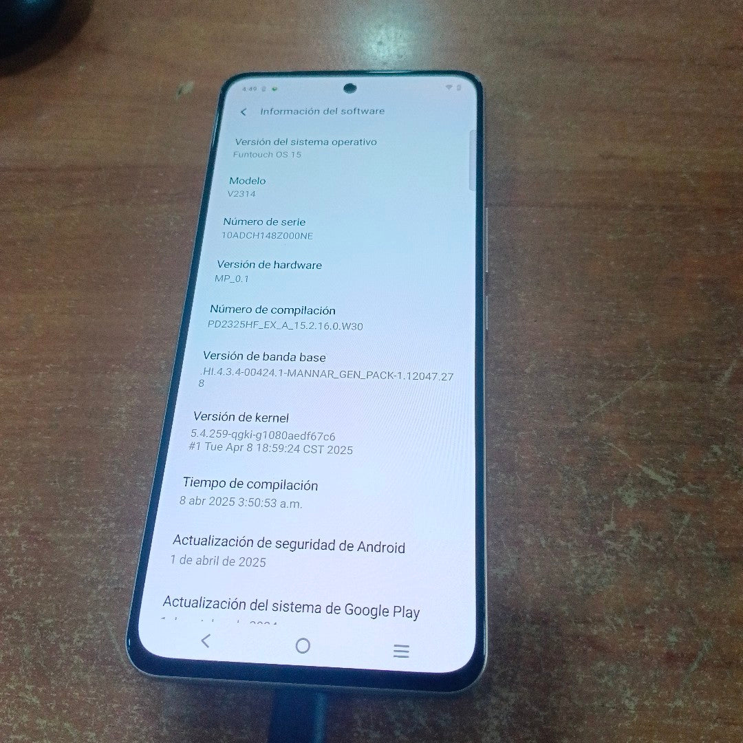 CELULAR VIVO V30 LITE V2314 (2023) 256 GB 12 GB RAM (SEMINUEVO)