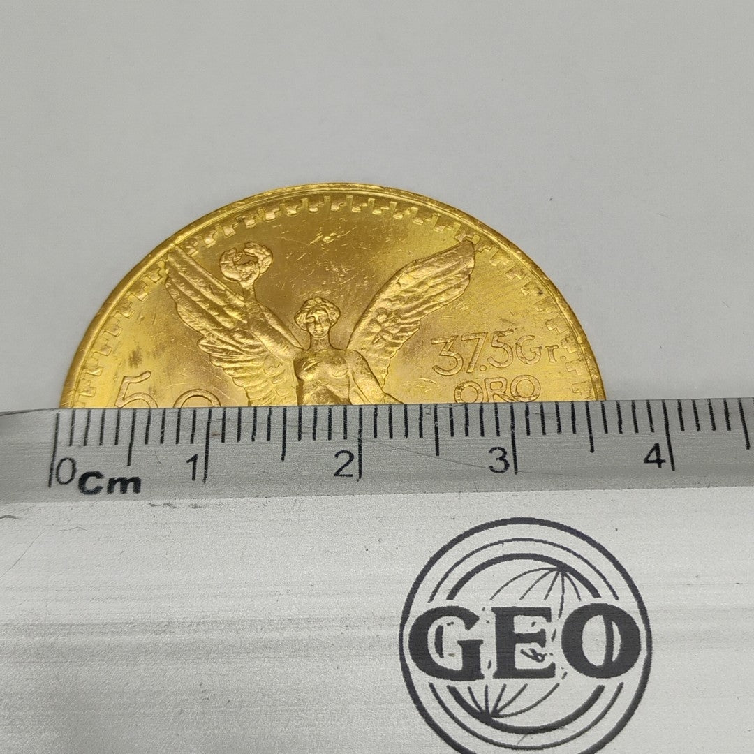 K1 41,60 GRMS - DTO. 0,00 GRMS - 21 K - AVALÚO 79534,21 * IDENTIFICACIÓN MONEDA NOMINATIVA * MONEDAS PESOS 50 PESOS (SEMINUEVO)