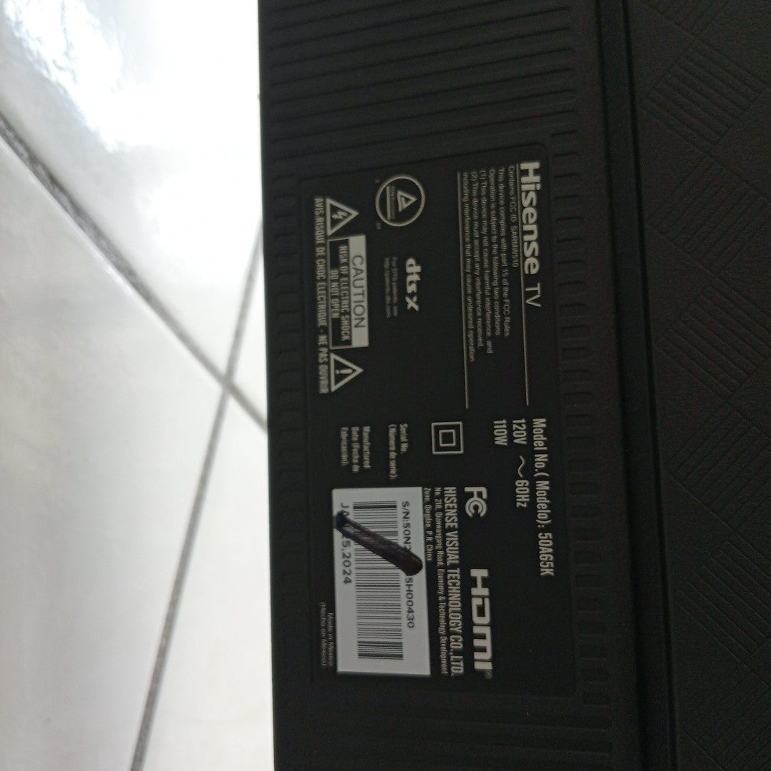 PANTALLA HISENSE 50A65K (2023) 50" LED 4K (SEMINUEVO)