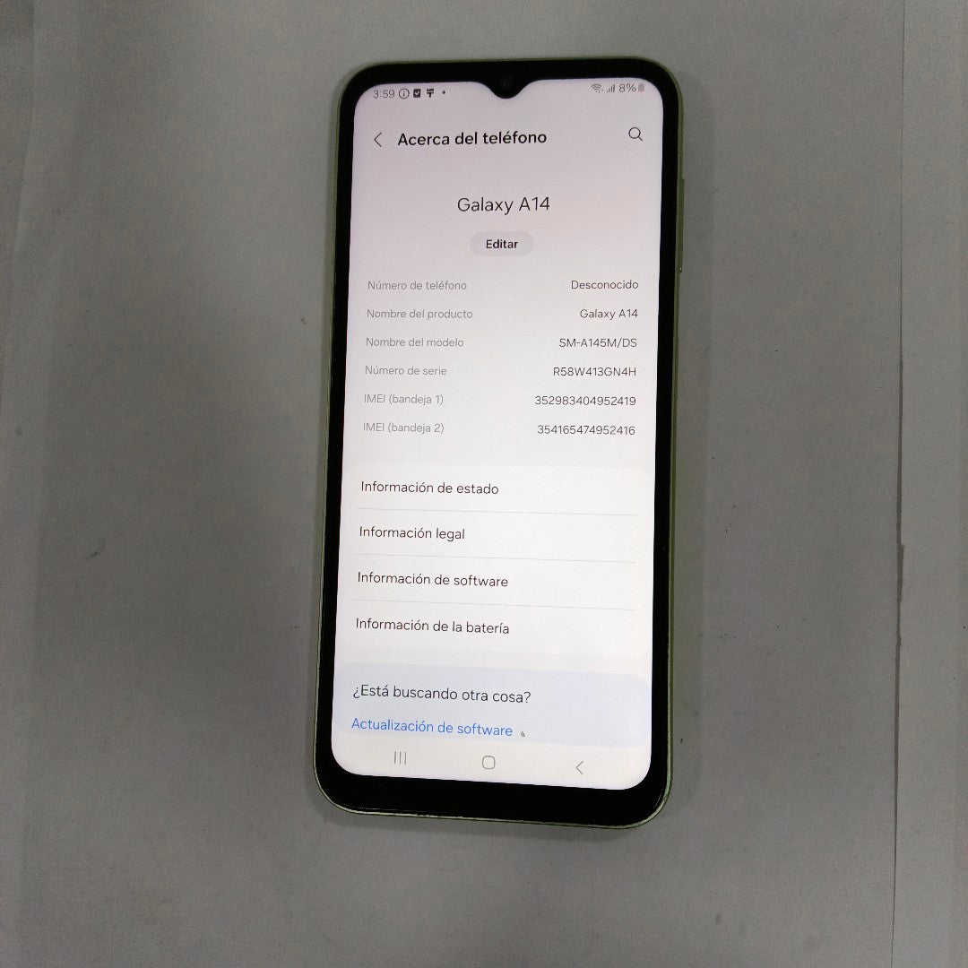 CELULAR SAMSUNG GALAXY A14 5G SM-A146M (2023) 128 GB 4 GB RAM (SEMINUEVO)
