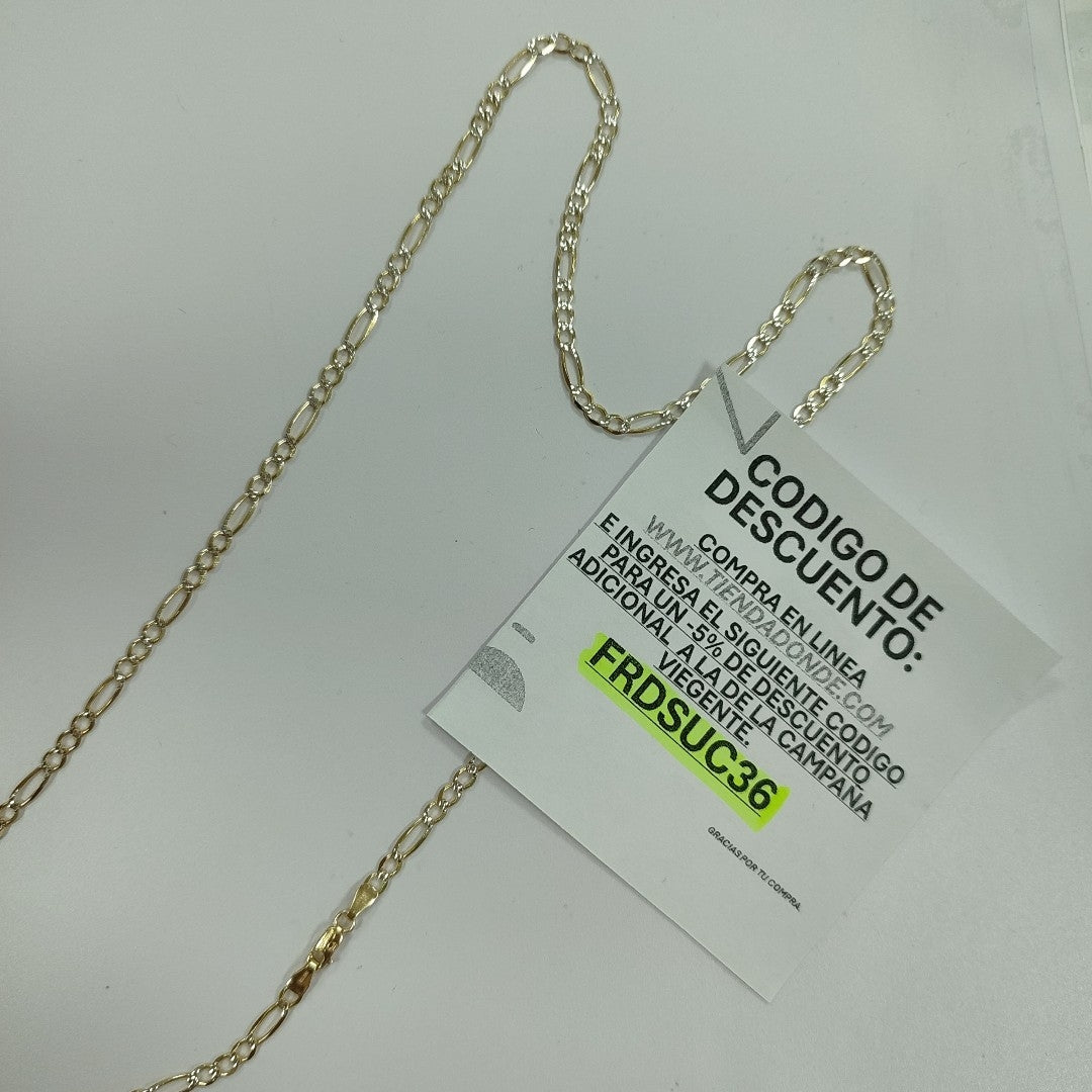 CADENAS CARTIER 3*1 DIAMANTADA ORO 14K 7.8 (NUEVO)