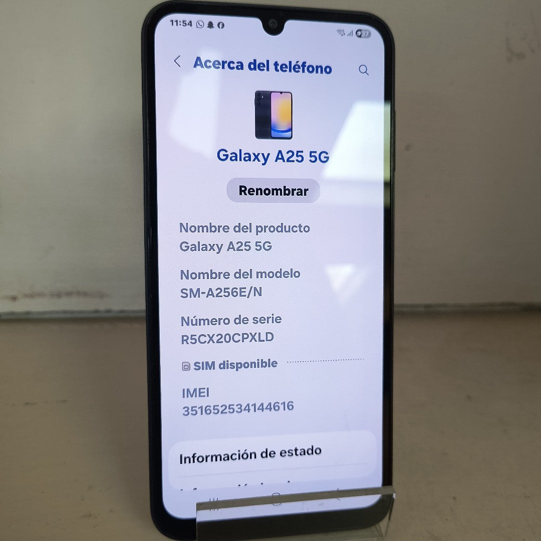 CELULAR SAMSUNG GALAXY A25 5G SM-A256E/N (2023) 128 GB 6 GB RAM (SEMINUEVO)