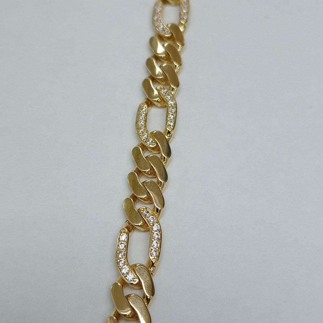 PULSERAS DAMA CARTIER 3*1 DIAMANTADA ORO 14K 11.2 (NUEVO)