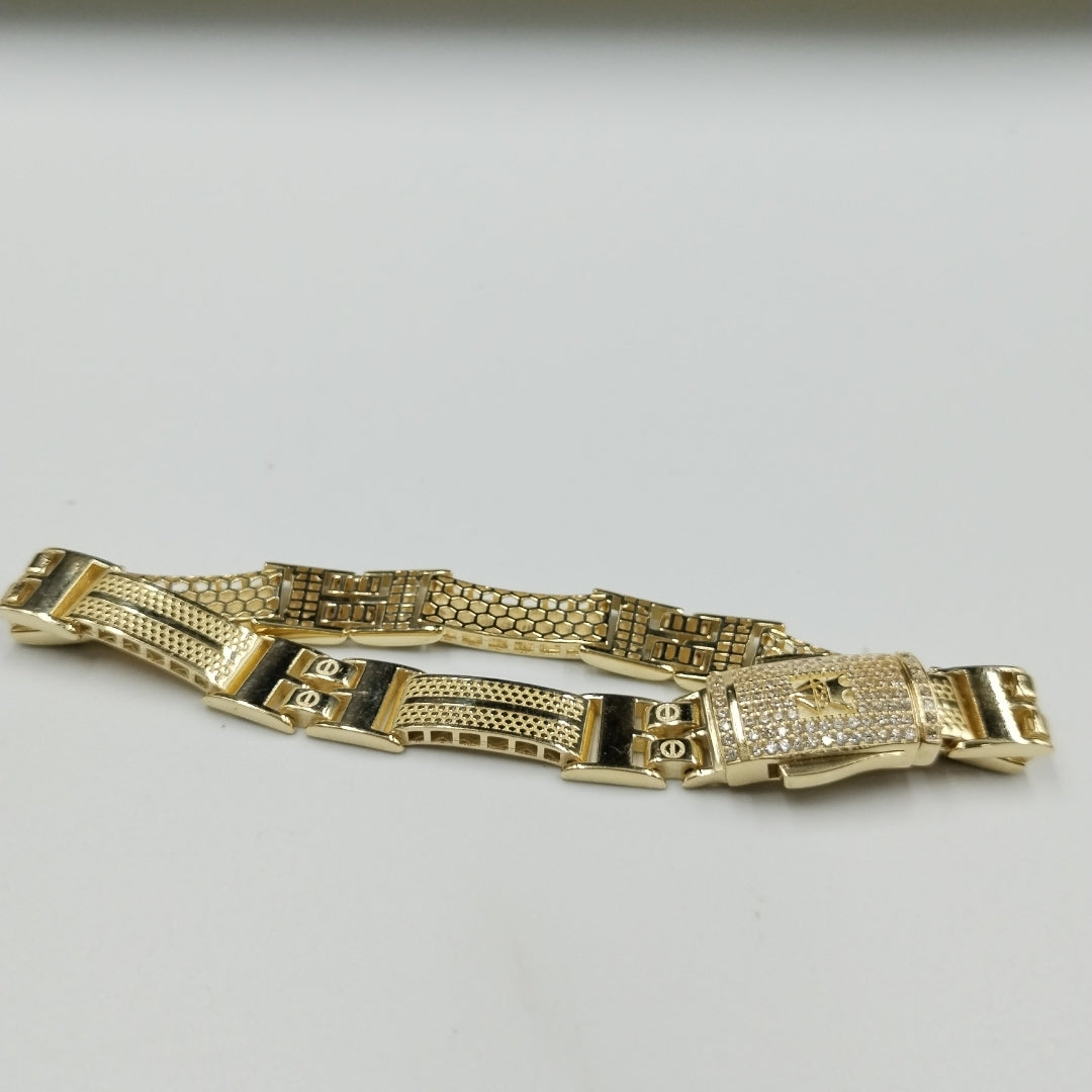 PULSERAS CABALLERO ORO 14K 25.3 (NUEVO)