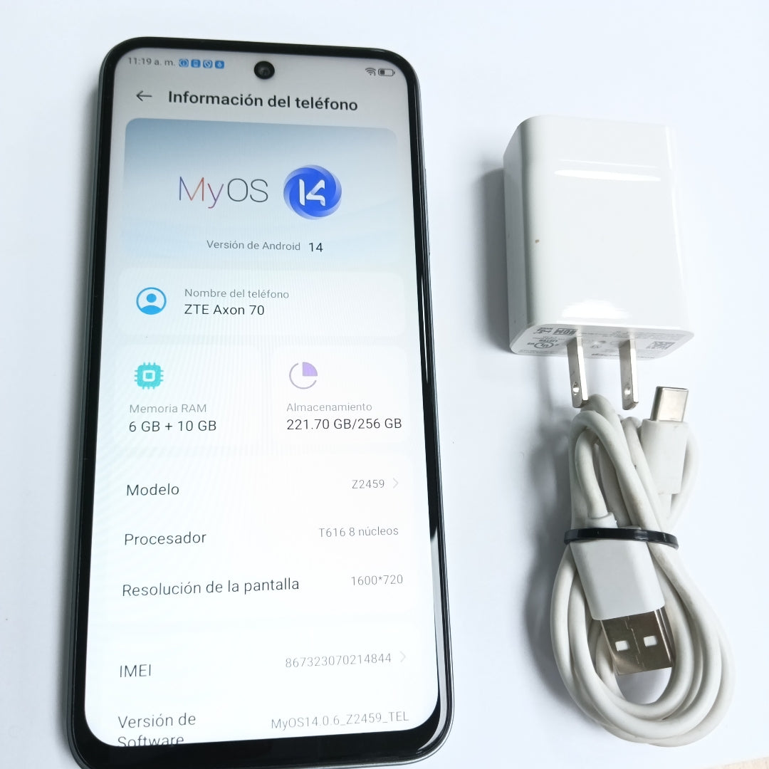 CELULAR ZTE AXON 70 Z2459 256 GB 6 GB RAM (SEMINUEVO)