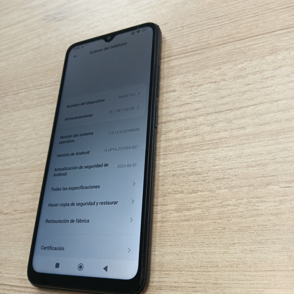 CELULAR XIAOMI REDMI 12C 2212ARNC4L (2023) 128 GB 4 GB RAM (SEMINUEVO)