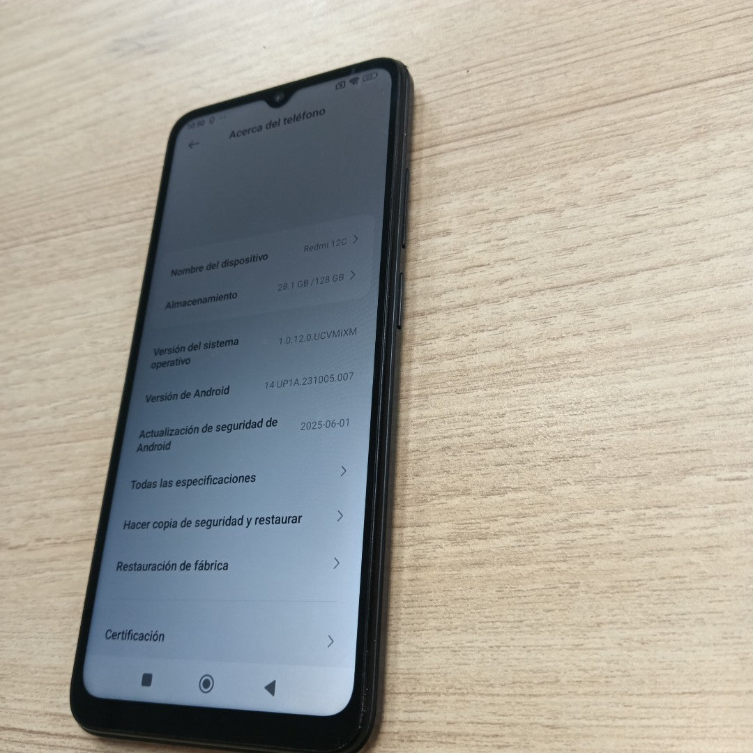 CELULAR XIAOMI REDMI 12C 2212ARNC4L (2023) 128 GB 4 GB RAM (SEMINUEVO)