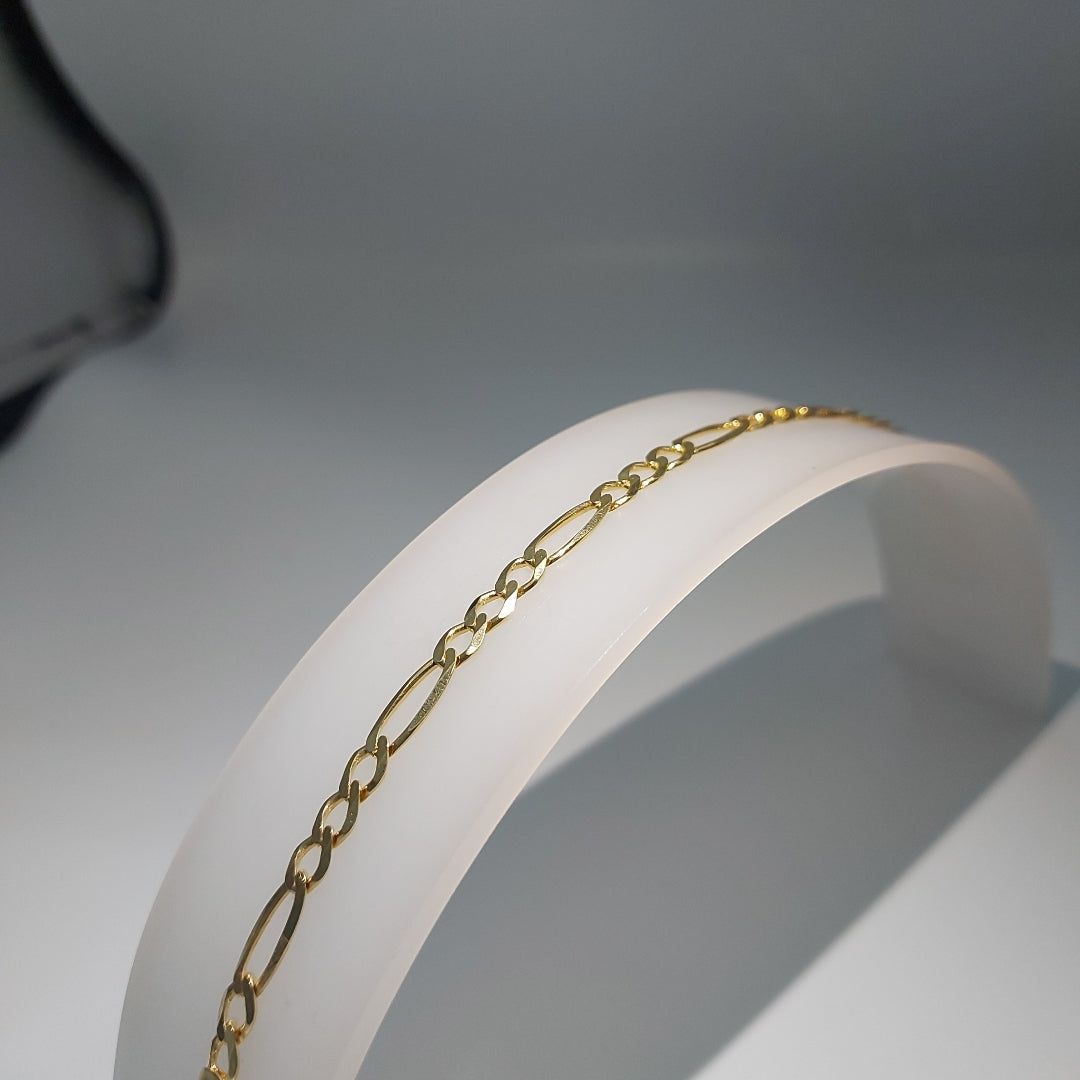 PULSERAS CABALLERO CARTIER 3*1 AMARILLA ORO 14K 6.4 (NUEVO)