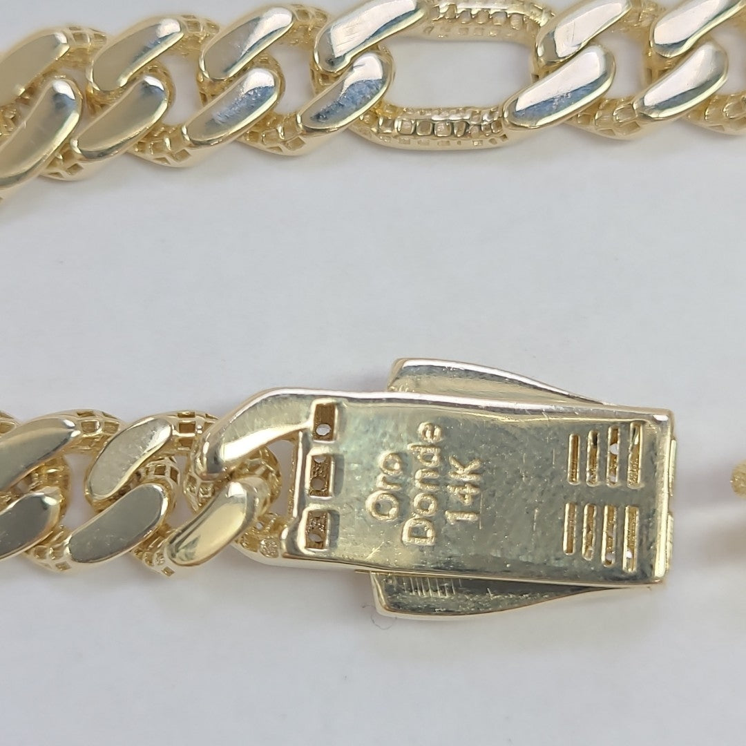 PULSERAS CABALLERO CARTIER 3*1 AMARILLA ORO 14K 11.2 (NUEVO)