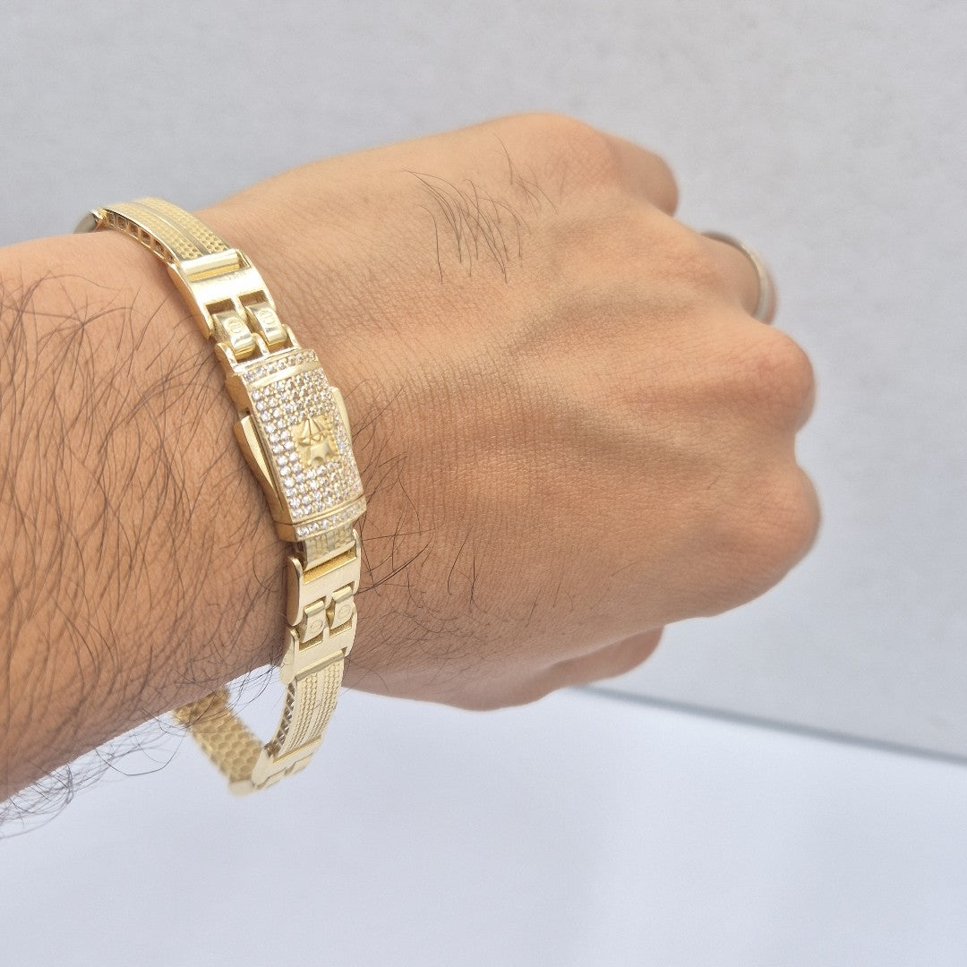 PULSERAS CABALLERO ORO 14K 25.4 (NUEVO)