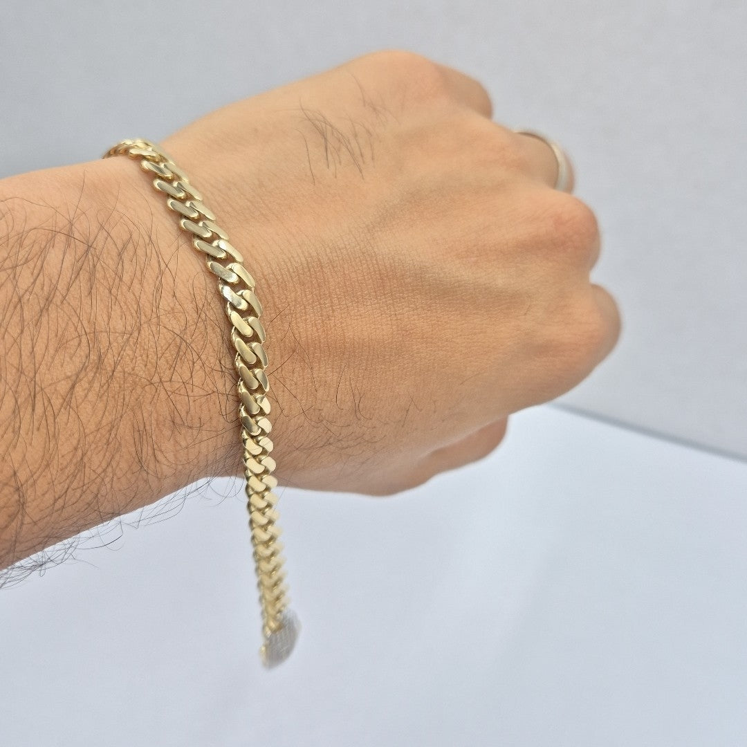 PULSERA CABALLERO MONACO ORO 14K 8.2 (NUEVO)