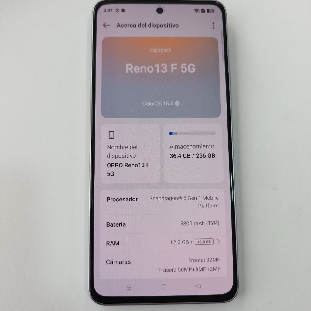 CELULAR OPPO  RENO 13F 5G CPH2699 (2025) 256 GB 12 GB RAM (SEMINUEVO)