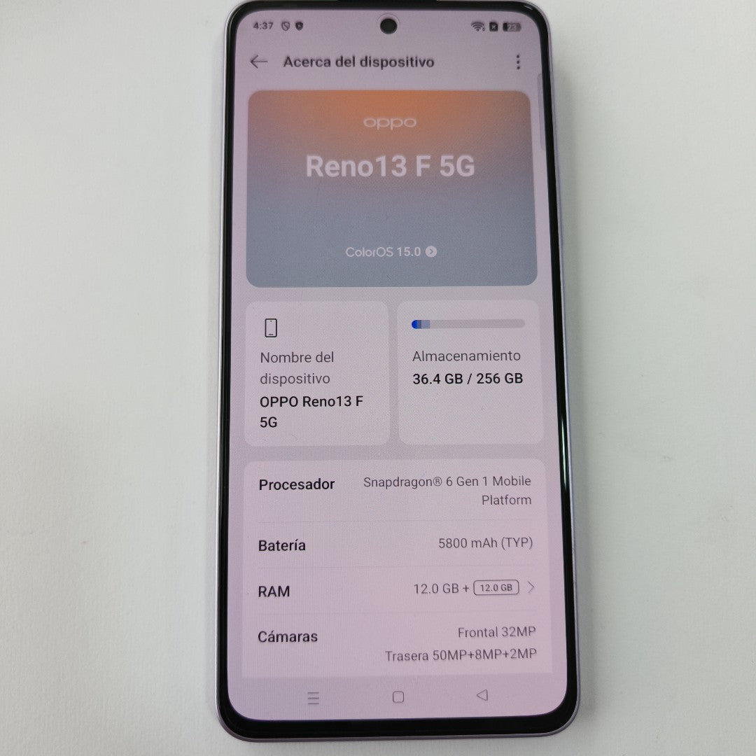 CELULAR OPPO  RENO 13F 5G CPH2699 (2025) 256 GB 12 GB RAM (SEMINUEVO)