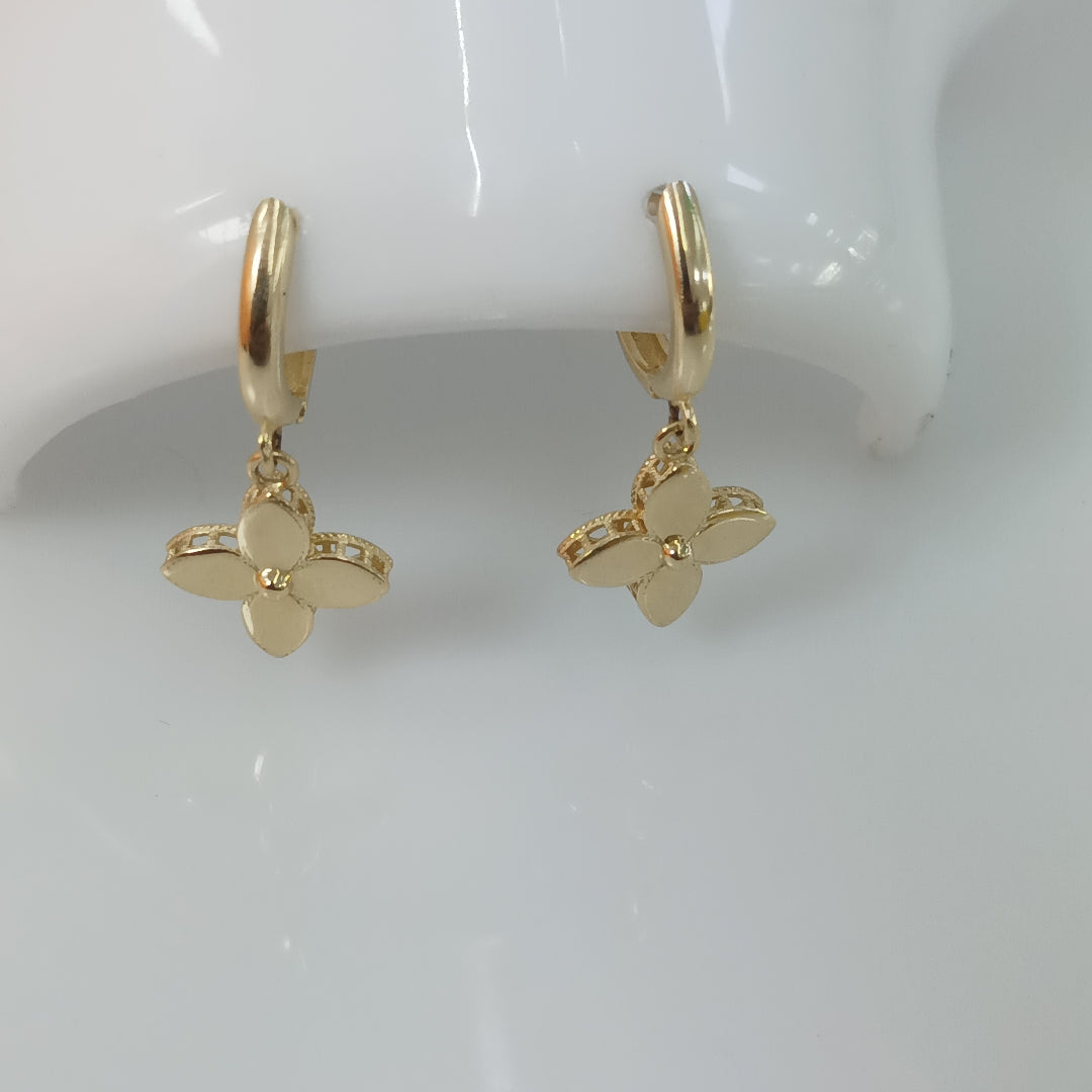 BROQUELES ORO 14K 3.2 (NUEVO)