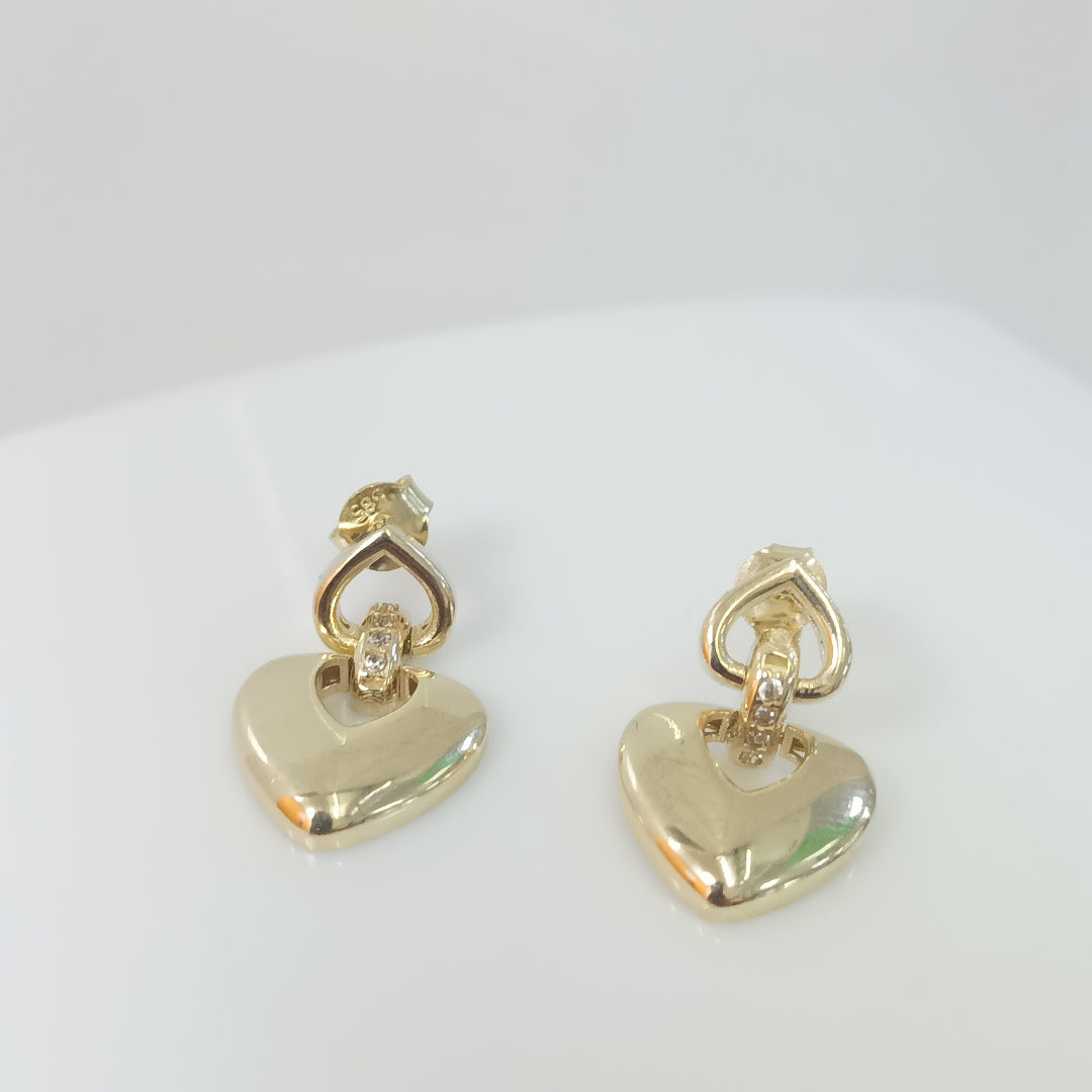BROQUELES ORO 14K 3.4 (NUEVO)