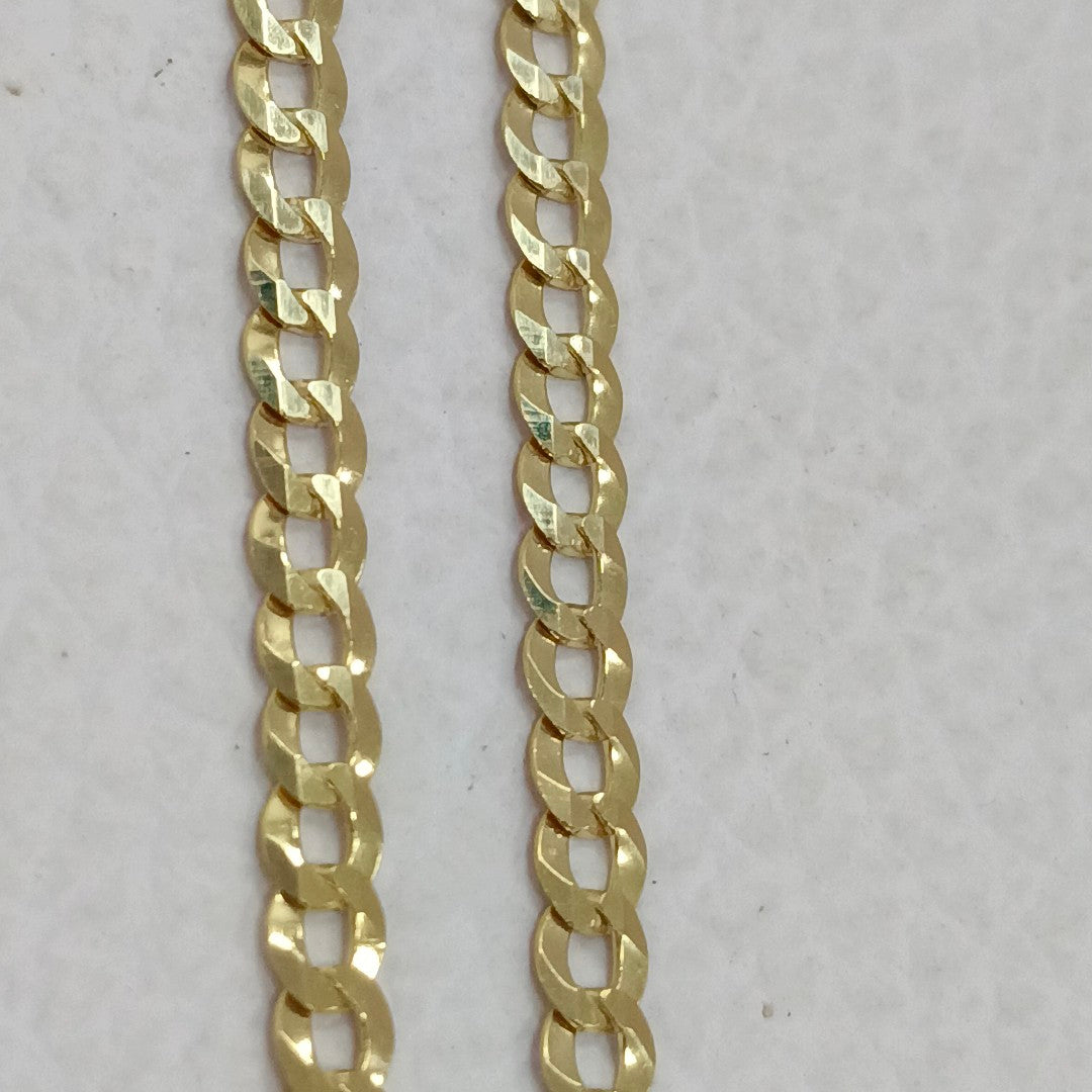 CADENAS BARBADA AMARILLA ORO 10K 5.7 (NUEVO)