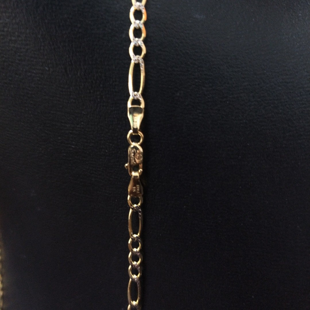 CADENAS CARTIER 3 1 DIAMANTADA ORO 14K 8.5 (NUEVO)