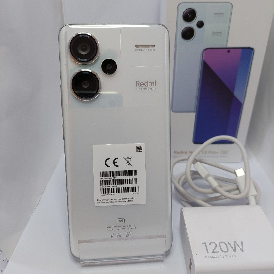 CELULAR XIAOMI REDMI NOTE 13 PRO+ 5G 23090RA98G (2023) 512 GB 12 GB RAM (SEMINUEVO)