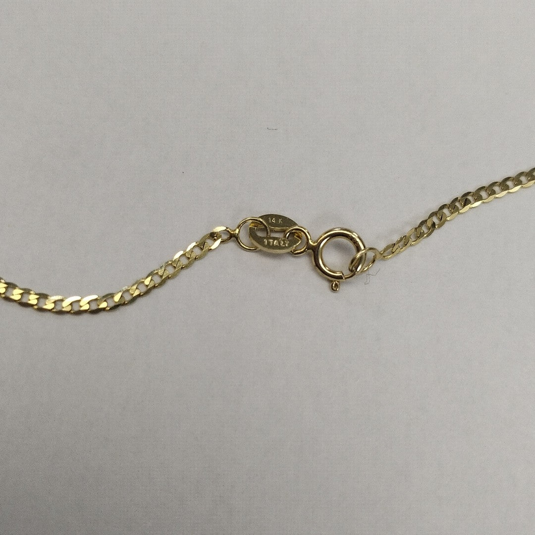 CADENAS BARBADA AMARILLA ORO 14K 1.8 (NUEVO)