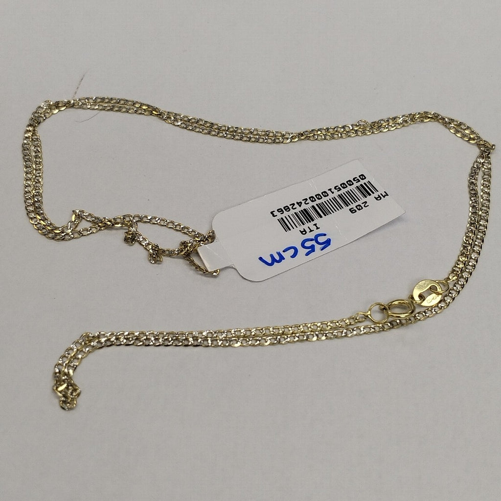 CADENAS BARBADA DIAMANTADA ORO 14K 2 (NUEVO)