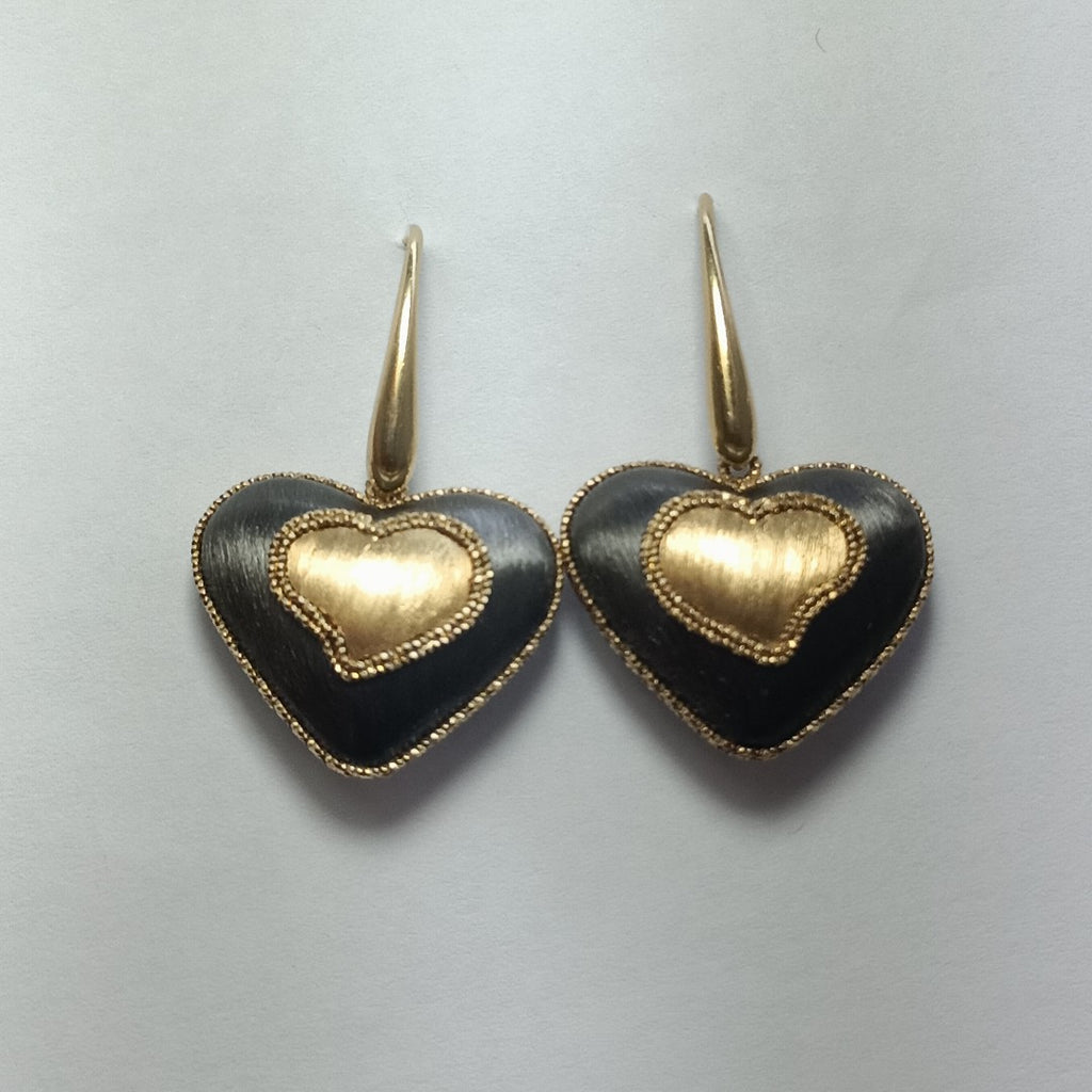 ARETES PAR ORO COMBINADO 14 K 7,50 GRMS (SEMINUEVO)