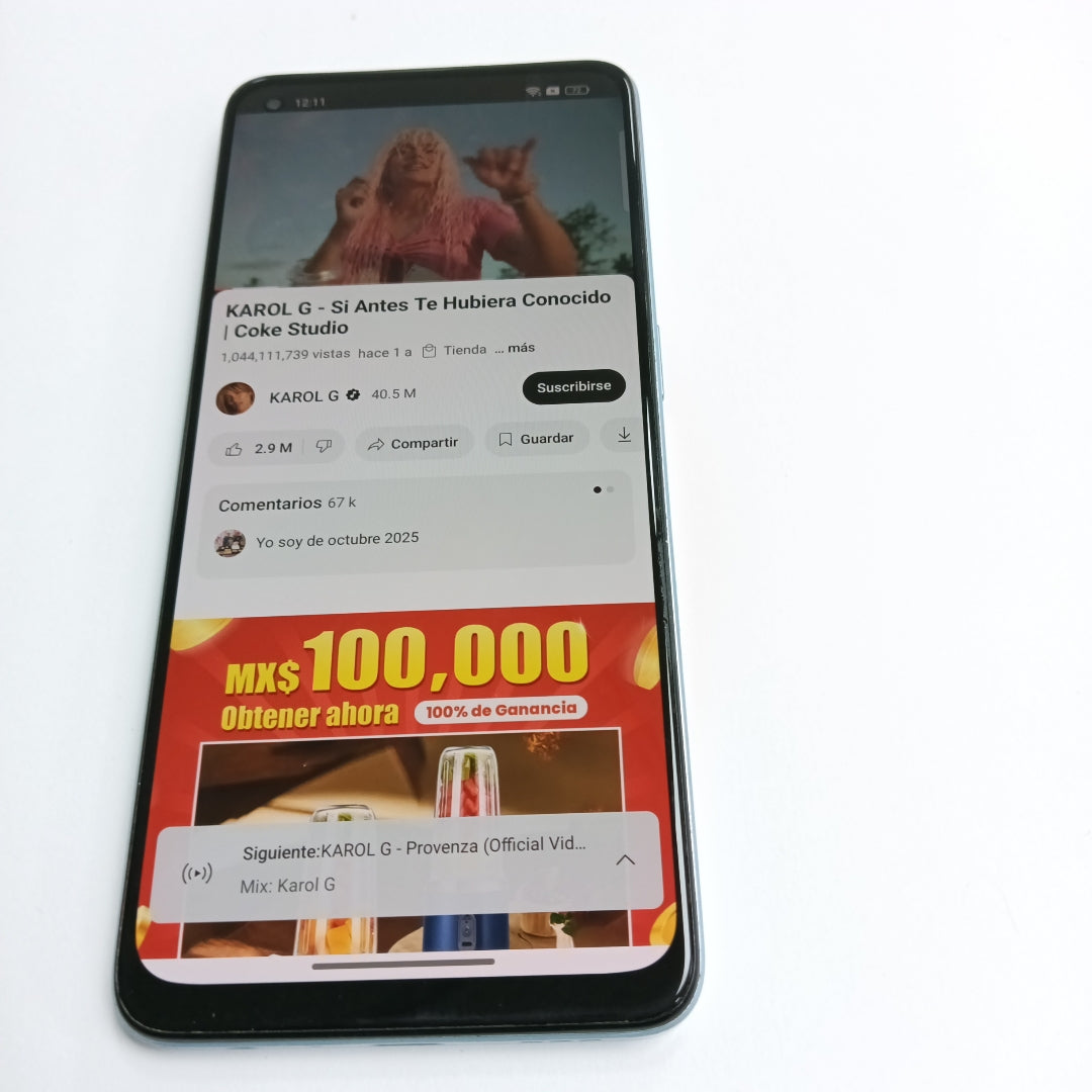 CELULAR OPPO  RENO7 CPH2363 (2022) 128 GB 6 GB RAM (SEMINUEVO)