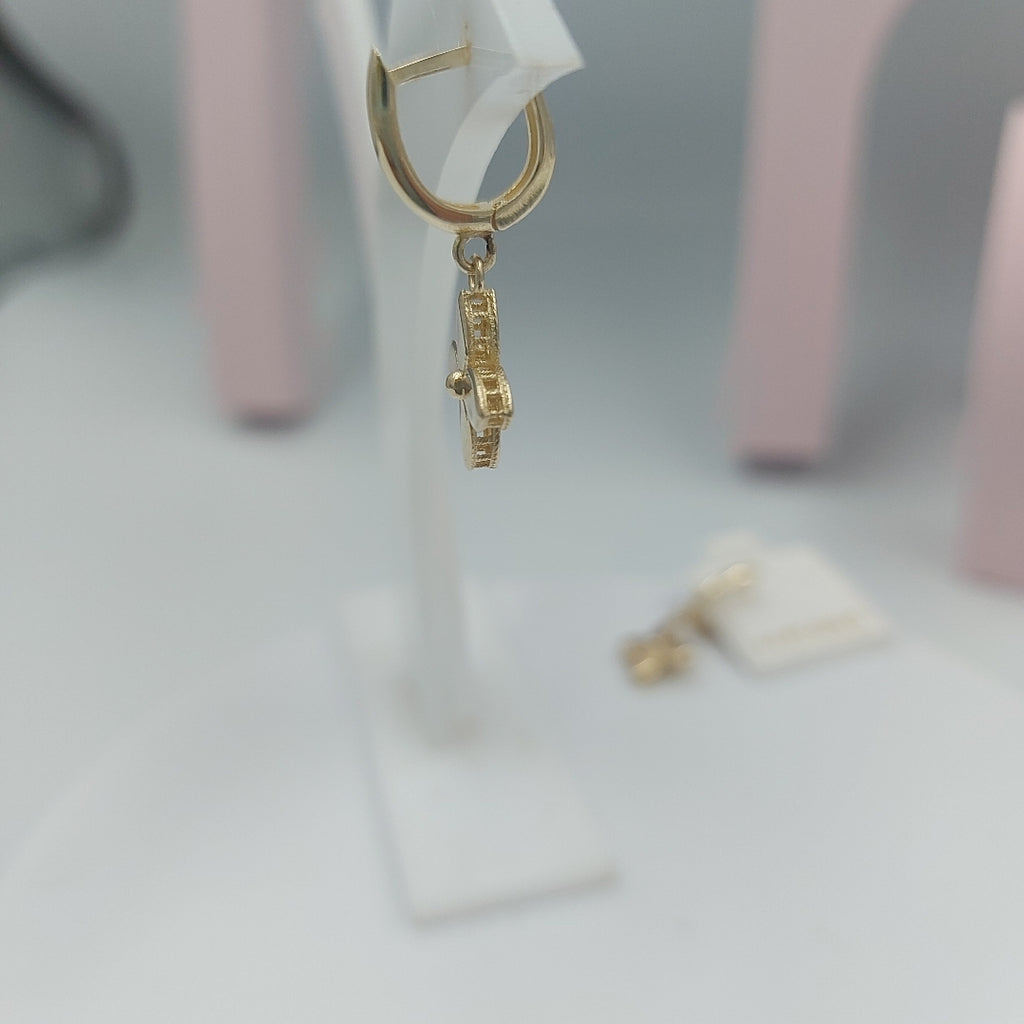 BROQUELES ORO 14K 3.2 (NUEVO)