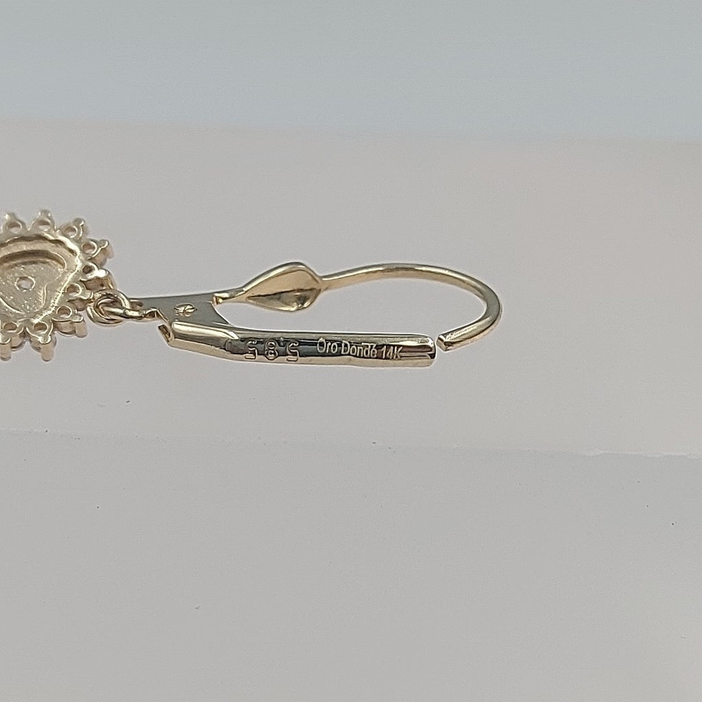 BROQUELES ORO 14K 2.1 (NUEVO)