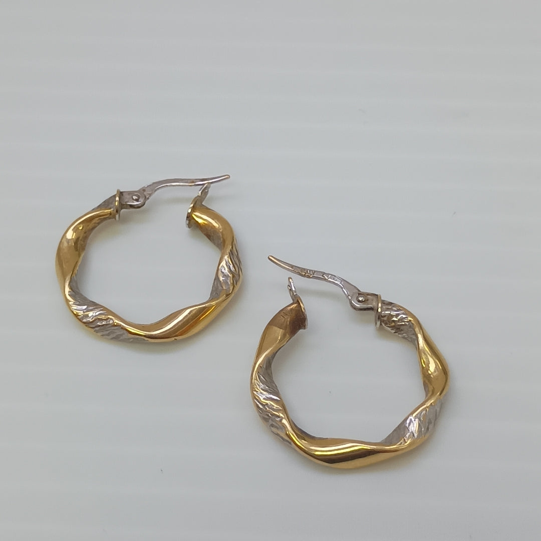 ARRACADAS PAR ORO 14 K 2,10 GRMS (SEMINUEVO)