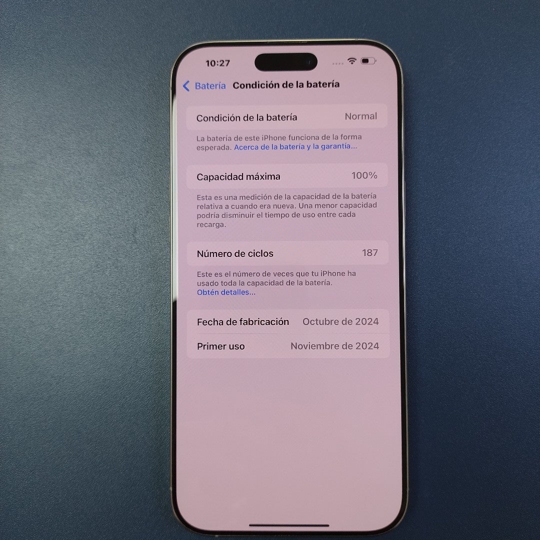 CELULAR APPLE IPHONE 16 PRO MAX A3295 (2024) 256 GB 8 GB RAM (SEMINUEVO)