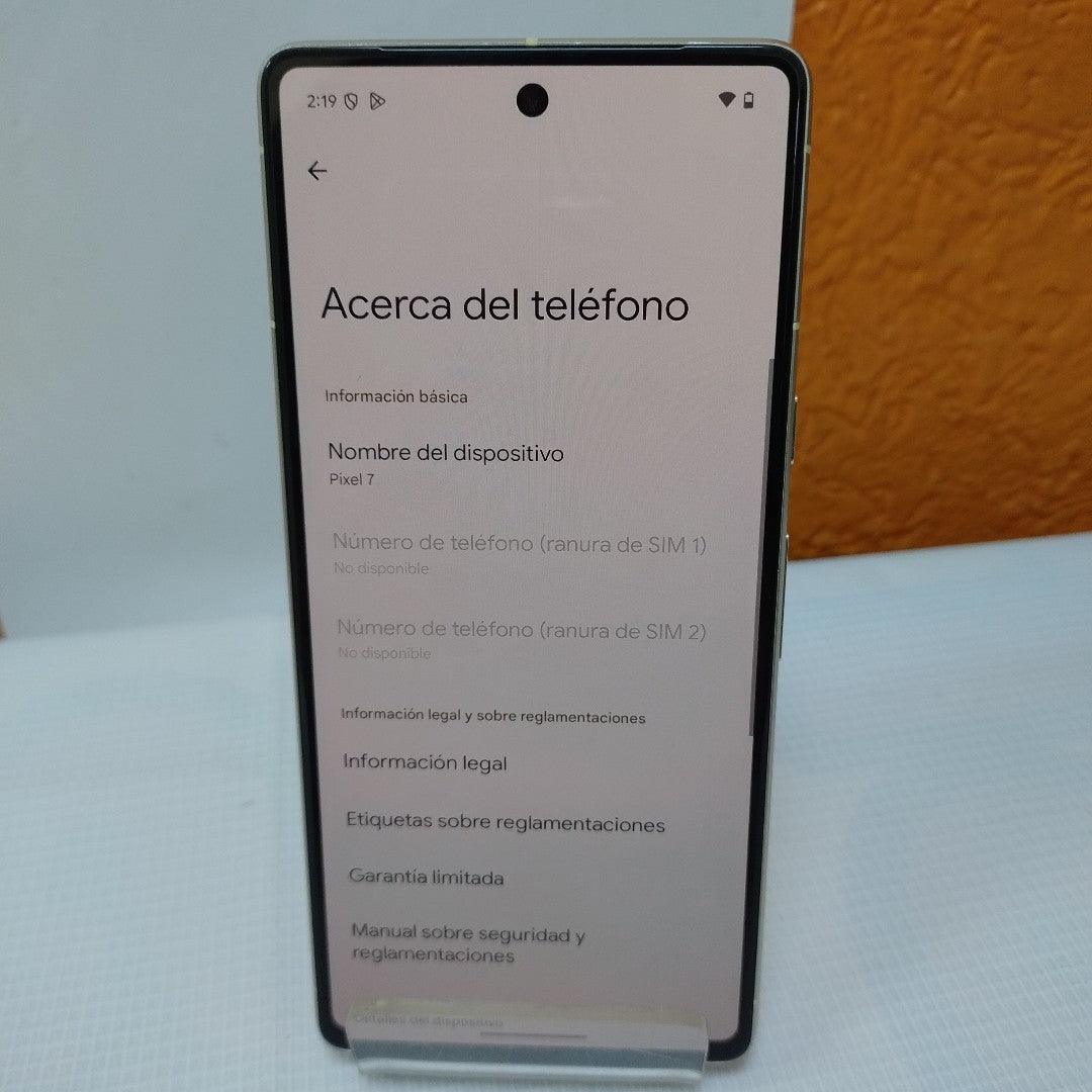CELULAR GOOGLE PIXEL 7 (2022) 128 GB 8 GB RAM