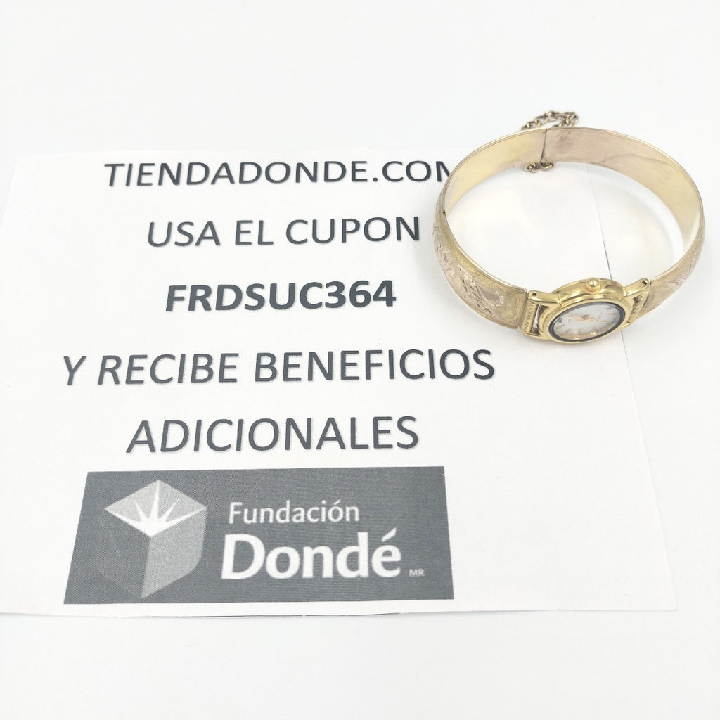 RELOJ CAJA ACERO PULSO ORO ORO 8 K 24,50 GRMS (SEMINUEVO)