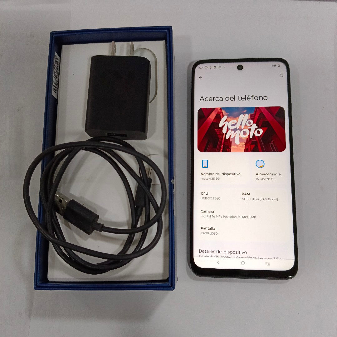 CELULAR MOTOROLA MOTO G35 5G XT2433-2 256 GB 4 GB RAM (SEMINUEVO)