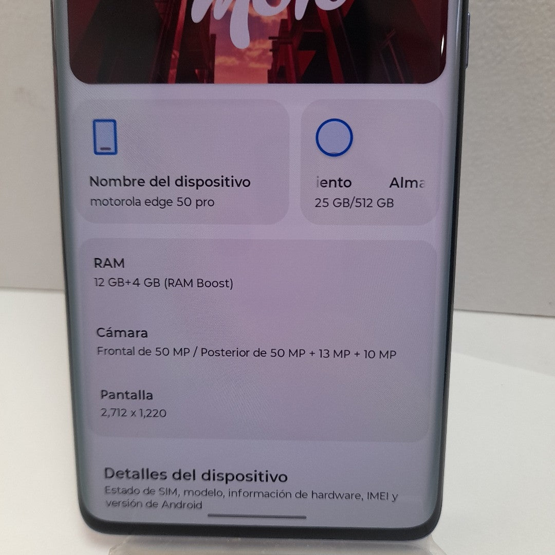 CELULAR MOTOROLA EDGE 50 PRO XT2403-2 (2024) 512 GB 12 GB RAM
